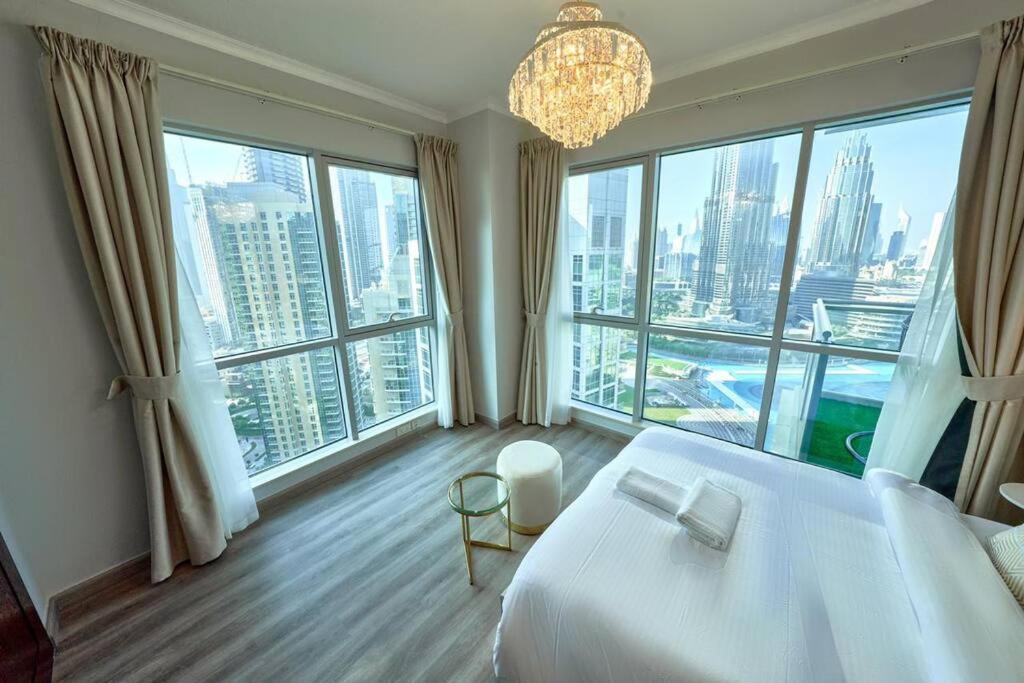 Apartament Magnificent Luxury 3Br With Amazing Burj & Fountain View Dubaj Zewnętrze zdjęcie