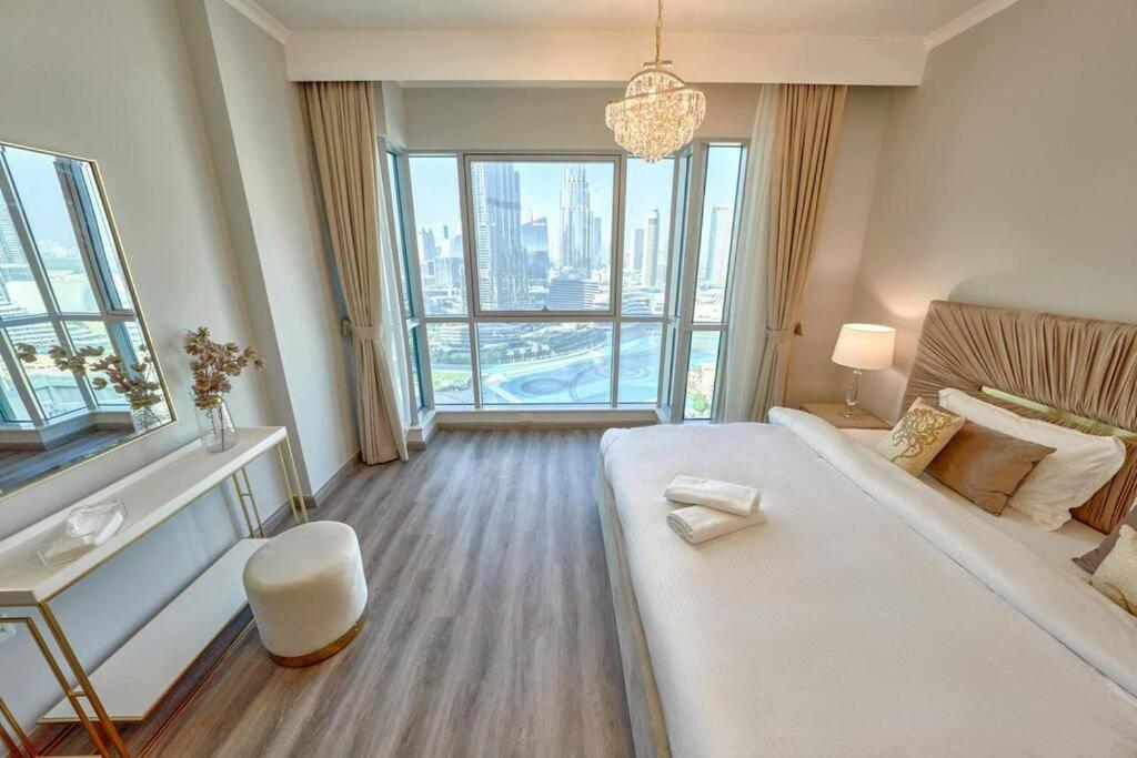Apartament Magnificent Luxury 3Br With Amazing Burj & Fountain View Dubaj Zewnętrze zdjęcie